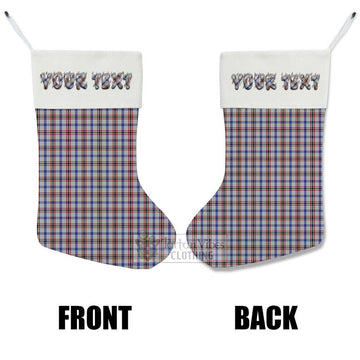 Boswell Tartan Christmas Stocking with Personalized Text