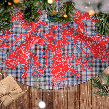 Boswell Tartan Christmas Tree Skirt Lion Rampant Style