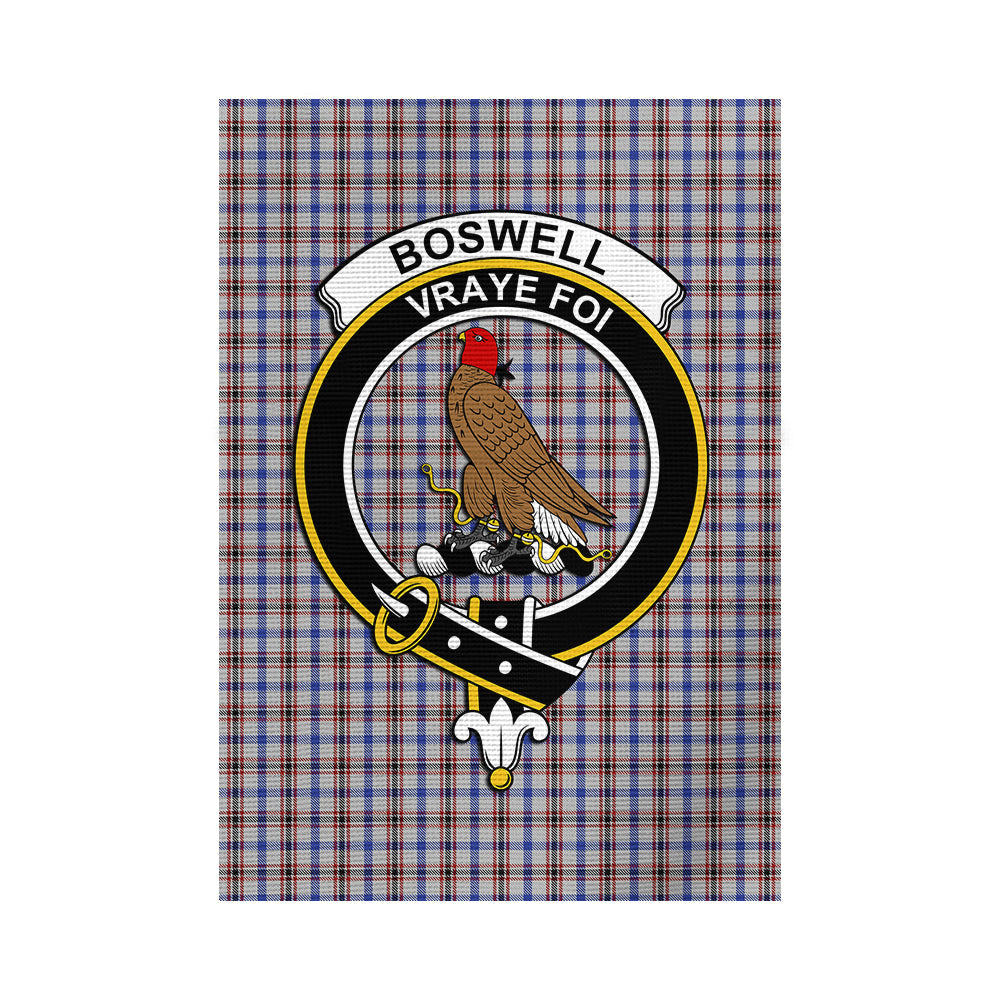 Boswell Tartan Flag with Family Crest - Tartan Vibes Clothing