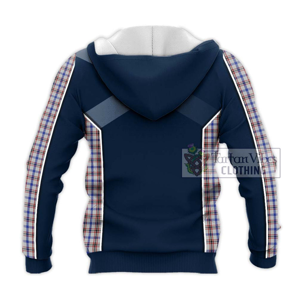 Boswell Tartan Knitted Hoodie with Family Crest and Lion Rampant Vibes Sport Style - Tartan Vibes Clothing