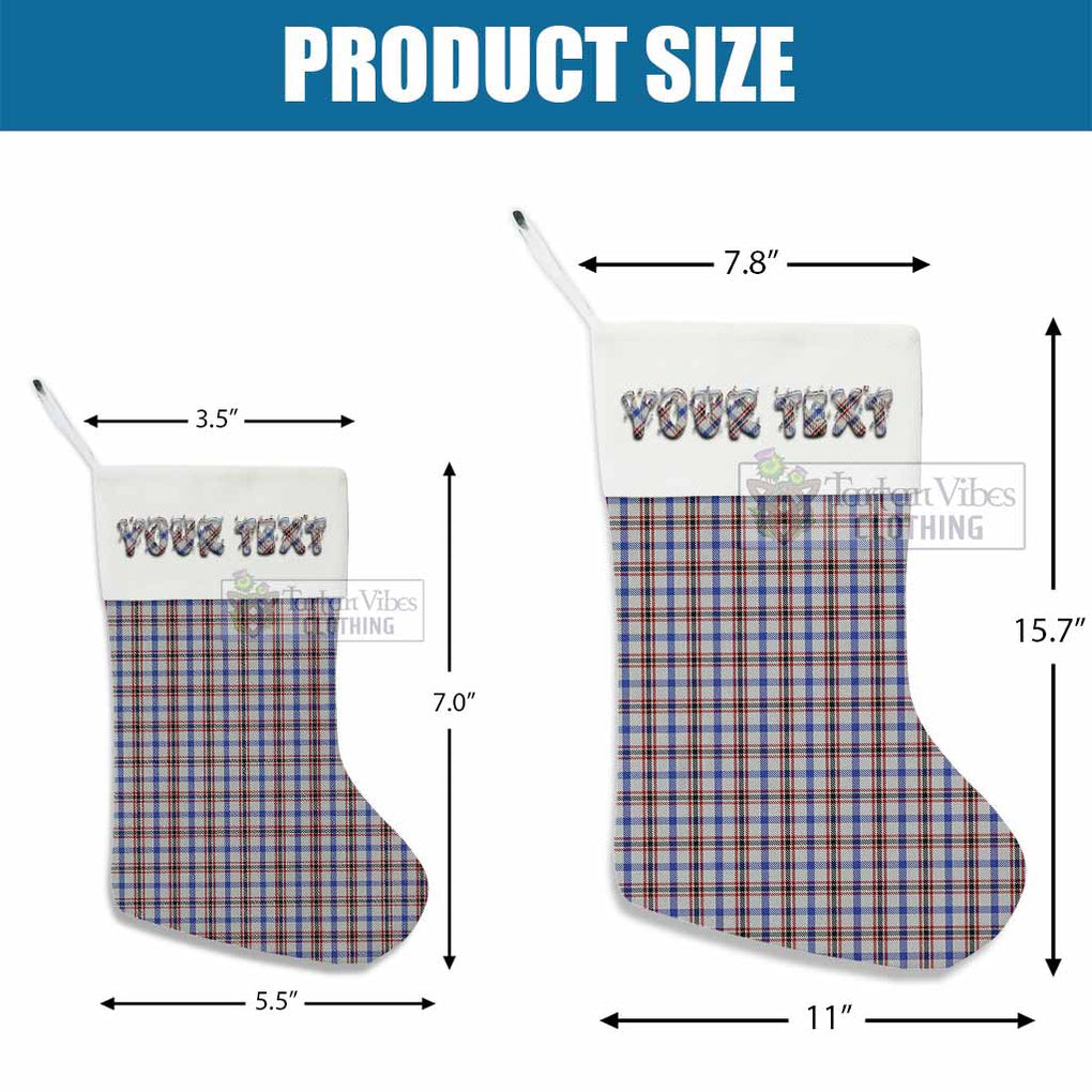 Tartan Vibes Clothing Boswell Tartan Christmas Stocking with Personalized Text