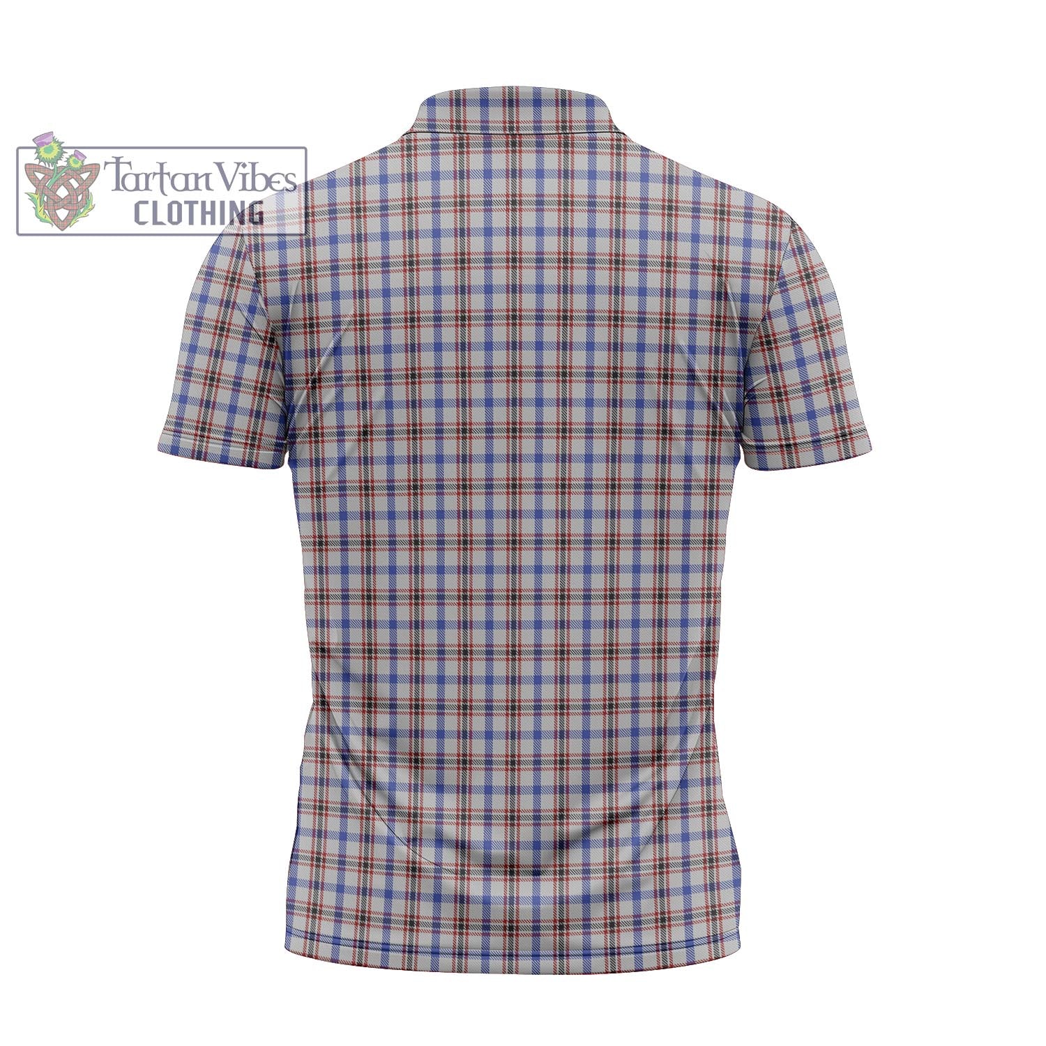 Tartan Vibes Clothing Boswell Tartan Zipper Polo Shirt with Family Crest