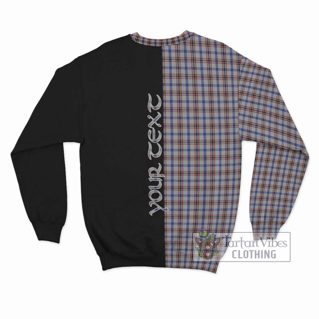 Boswell Tartan Sweatshirt with Family Crest and Half Of Me Style - Tartanvibesclothing Shop