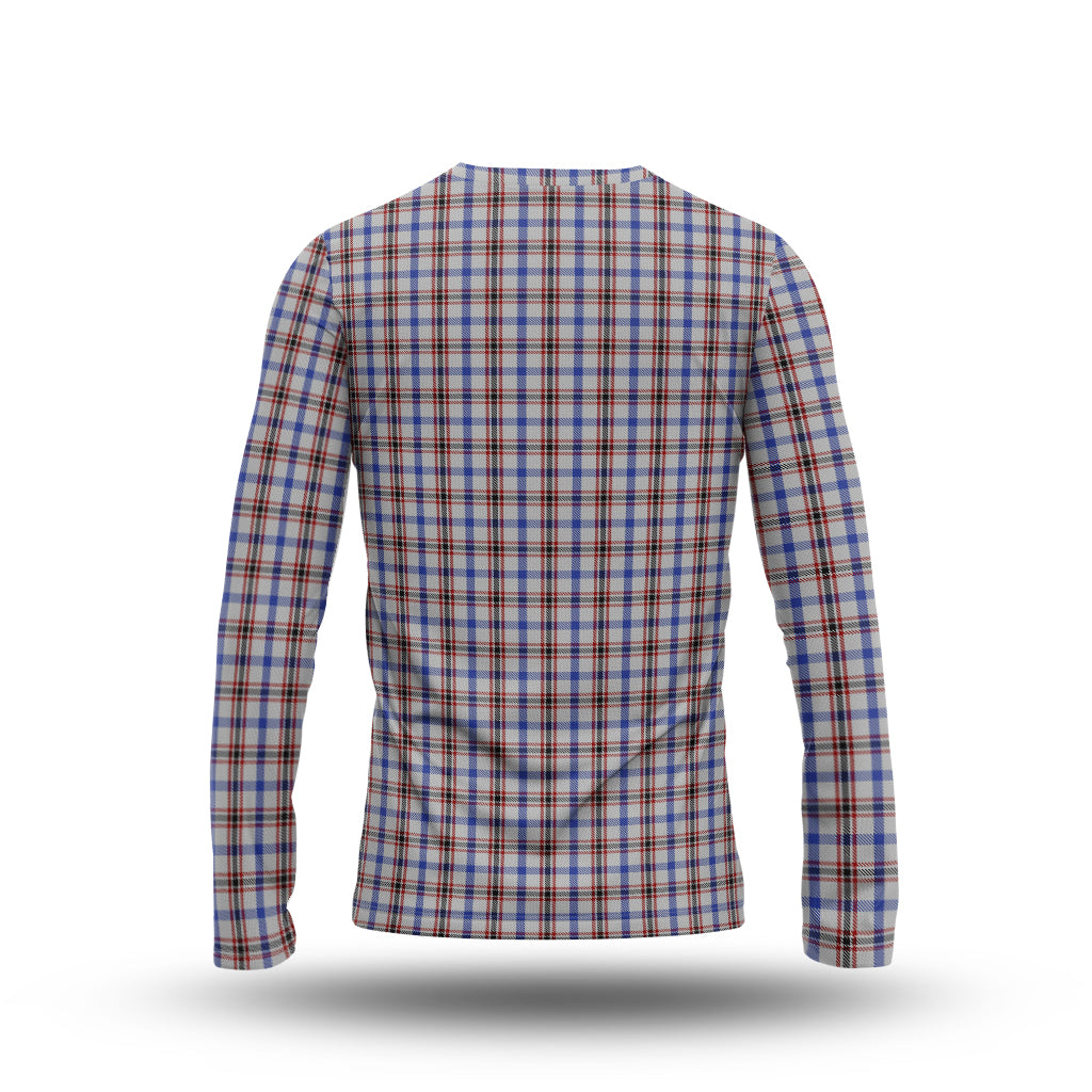 Boswell Tartan Long Sleeve T-Shirt with Family Crest - Tartanvibesclothing