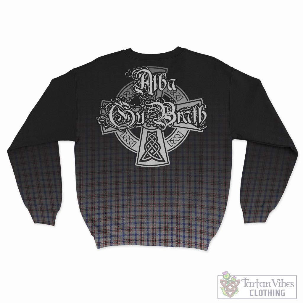 Tartan Vibes Clothing Boswell Tartan Sweatshirt Featuring Alba Gu Brath Family Crest Celtic Inspired