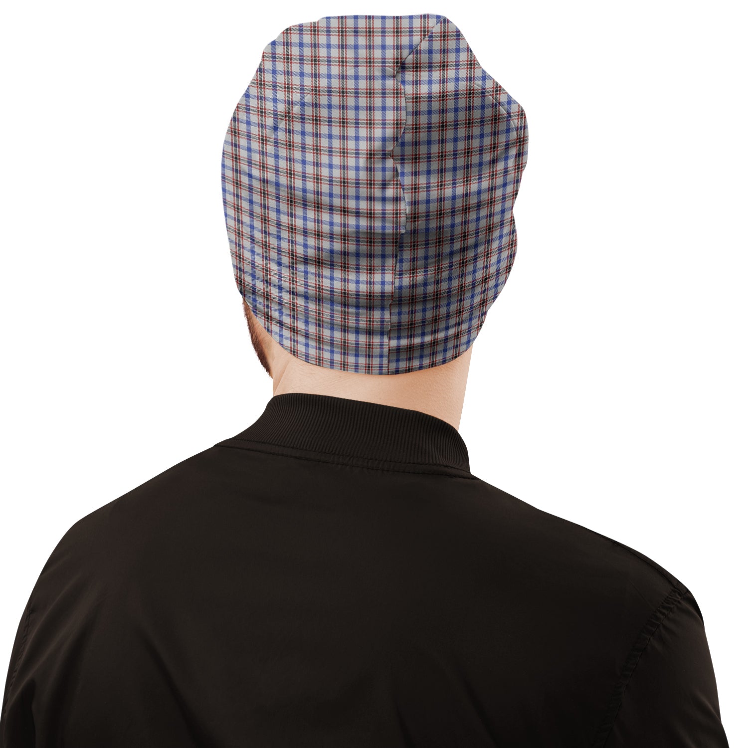 Boswell Tartan Beanies Hat with Family Crest - Tartanvibesclothing