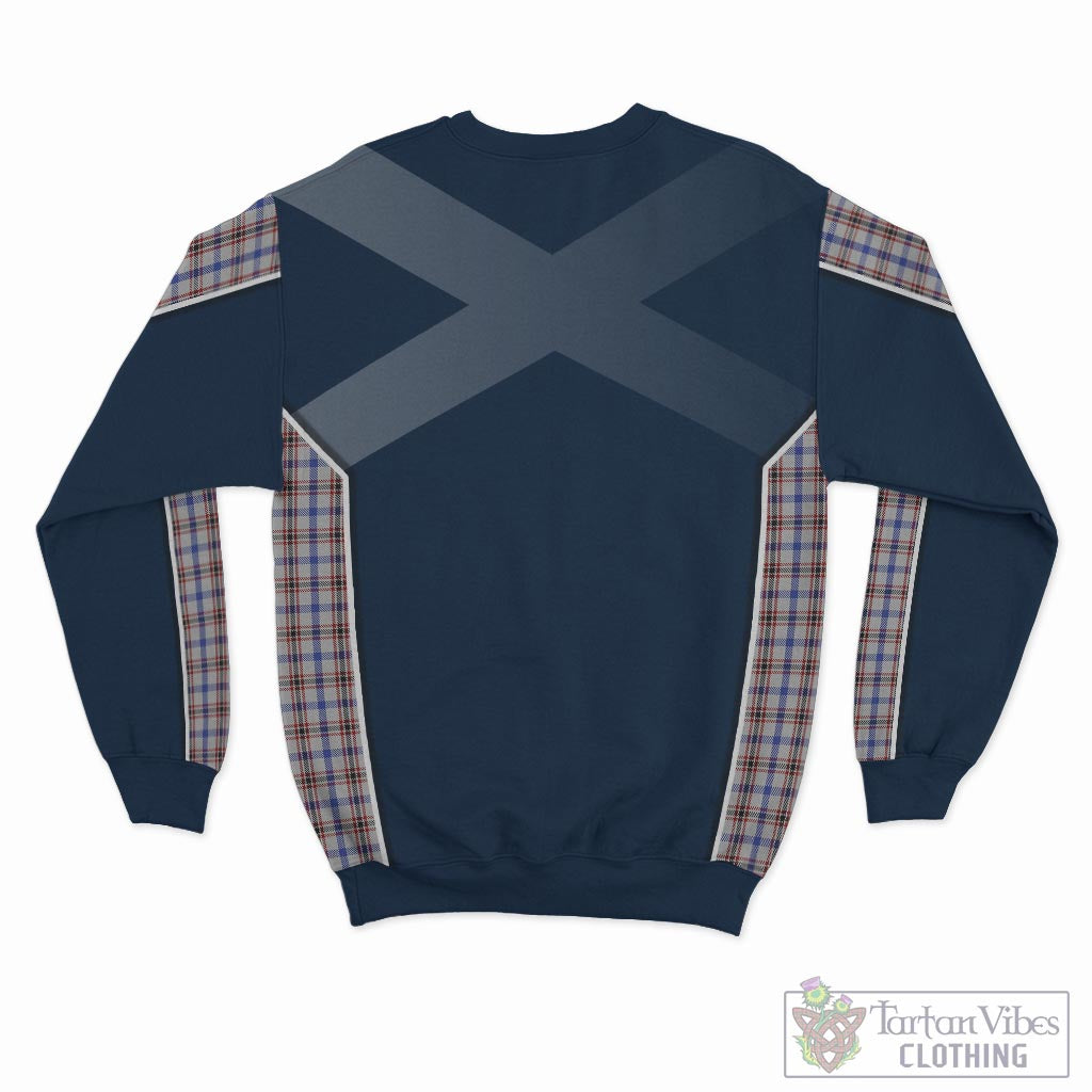 Tartan Vibes Clothing Boswell Tartan Sweater with Family Crest and Lion Rampant Vibes Sport Style