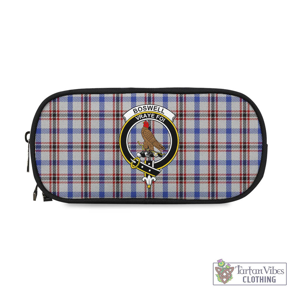 Tartan Vibes Clothing Boswell Tartan Pen and Pencil Case with Family Crest