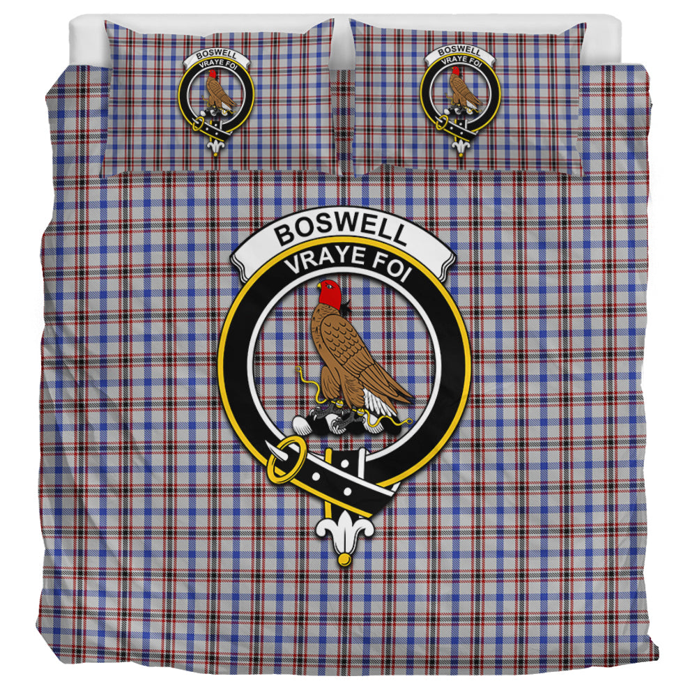 Boswell Tartan Bedding Set with Family Crest - Tartan Vibes Clothing