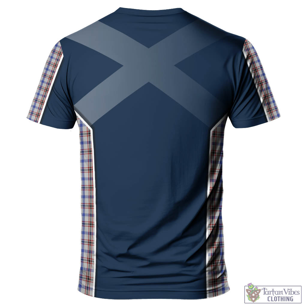 Tartan Vibes Clothing Boswell Tartan T-Shirt with Family Crest and Scottish Thistle Vibes Sport Style