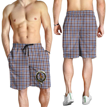 Boswell Tartan Mens Shorts with Family Crest