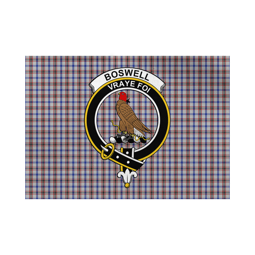 Boswell Tartan Flag with Family Crest - Tartan Vibes Clothing