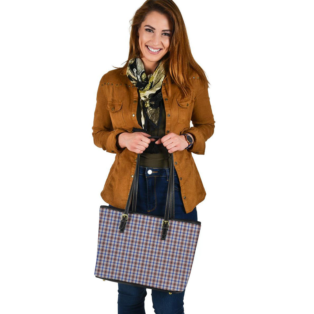 Boswell Tartan Leather Tote Bag - Tartanvibesclothing