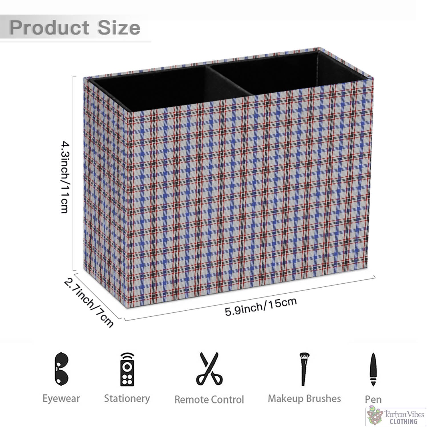 Tartan Vibes Clothing Boswell Tartan Pen Holder