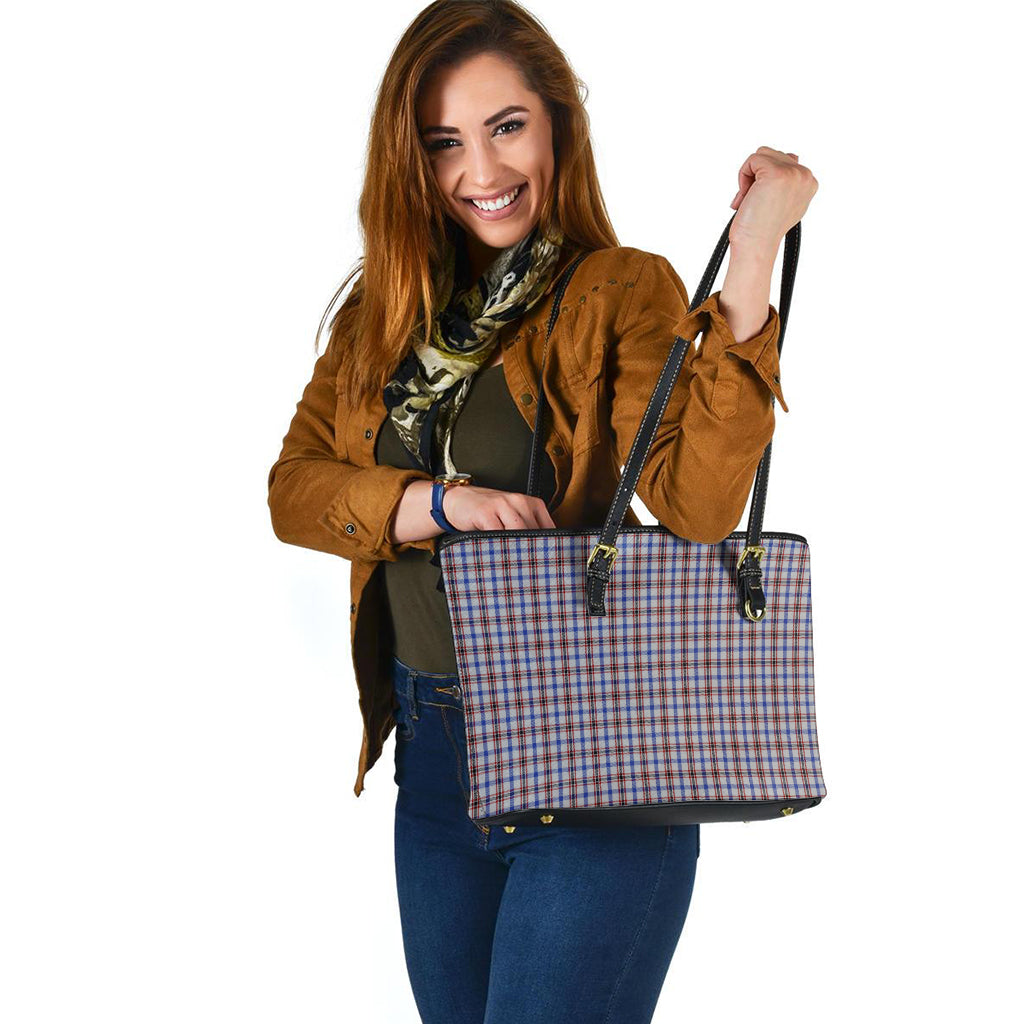 Boswell Tartan Leather Tote Bag - Tartanvibesclothing