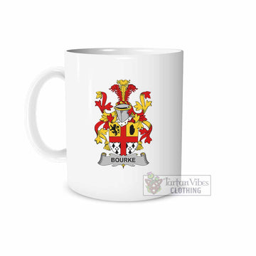 Bourke Irish Clan Coat of Arms Ceramic Mug