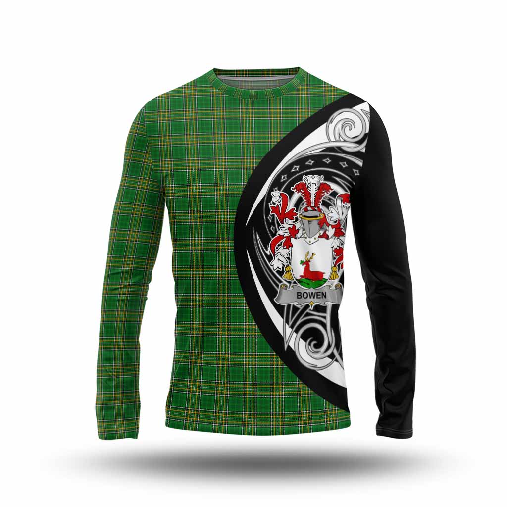 Bowen Irish Clan Long Sleeve T-Shirt Celtic Circle Style Unisex - Tartan Vibes Clothing