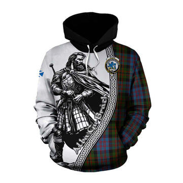 Bowie Tartan Clan Crest Cotton Hoodie with Highlander Warrior Celtic Style Pullover Hoodie XS - Tartan Vibes Clothing