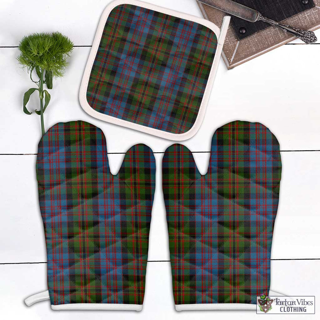 Bowie Tartan Combo Oven Mitt & Pot-Holder White - Tartan Vibes Clothing