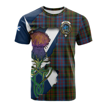 Bowie Tartan Family Crest Cotton T-shirt Scottish Thistle Celtic Inspired Kid's Shirt - Tartan Vibes Clothing