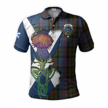 Bowie Tartan Family Crest Polo Shirt Scottish Thistle Celtic Inspired Kid - Tartan Vibes Clothing