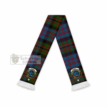 Bowie Tartan Ruffneck Scarf with Family Crest - Tartan Vibes Clothing