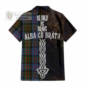 Bowie Tartan Family Crest Hawaiian Shirt Alba Gu Brath Be Brave Lion Ancient Style - Tartan Vibes Clothing