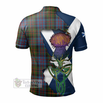 Bowie Tartan Family Crest Polo Shirt Scottish Thistle Celtic Inspired - Tartan Vibes Clothing