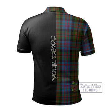 Bowie Tartan Polo Shirt with Family Crest and Half Of Me Style - Tartan Vibes Clothing