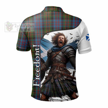 Bowie Crest Tartan Polo Shirt Inspired by the Freedom of Scottish Warrior - Tartan Vibes Clothing