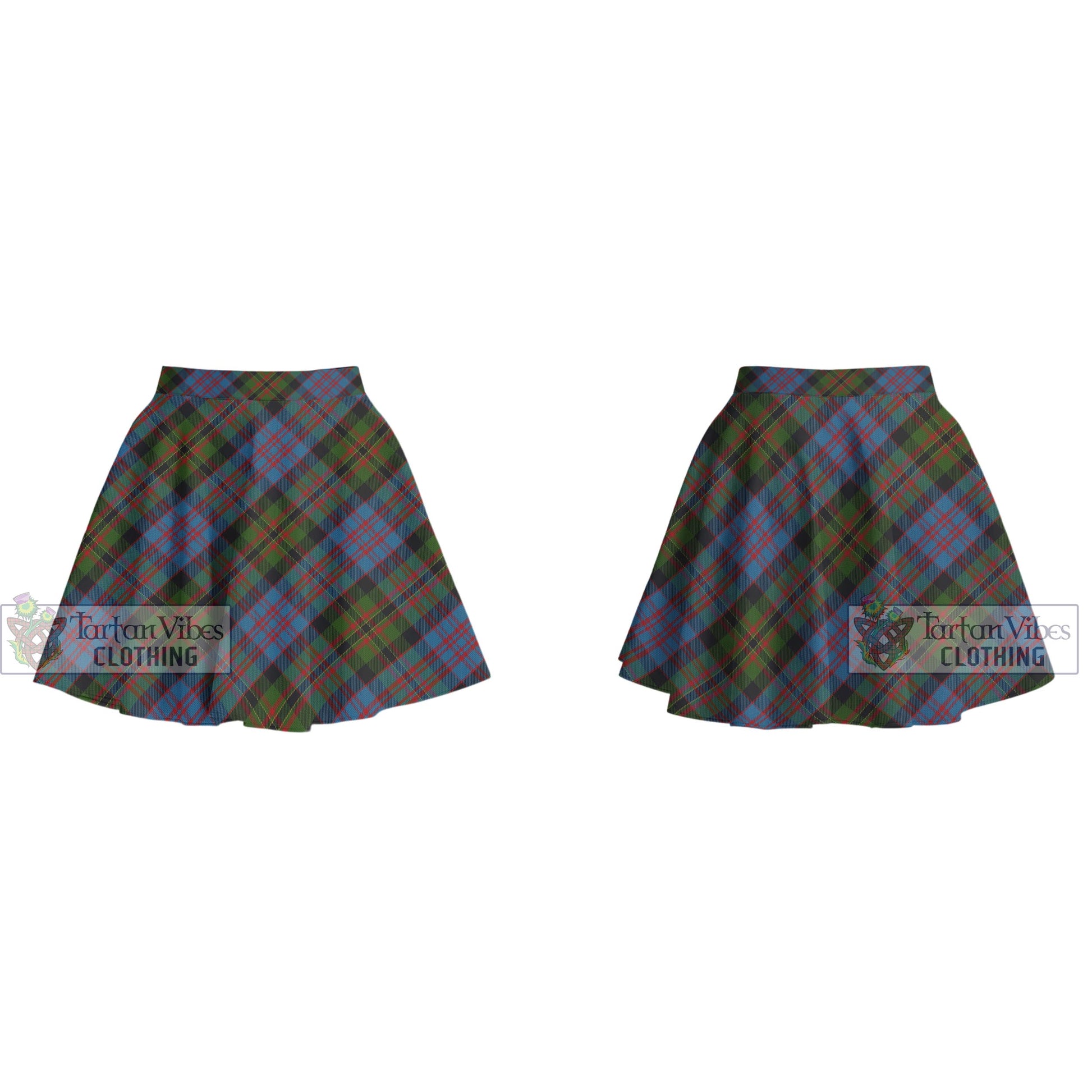 Tartan Vibes Clothing Bowie Tartan Women's Plated Mini Skirt