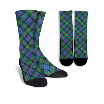 Bowie Ancient Tartan Crew Socks Cross Style