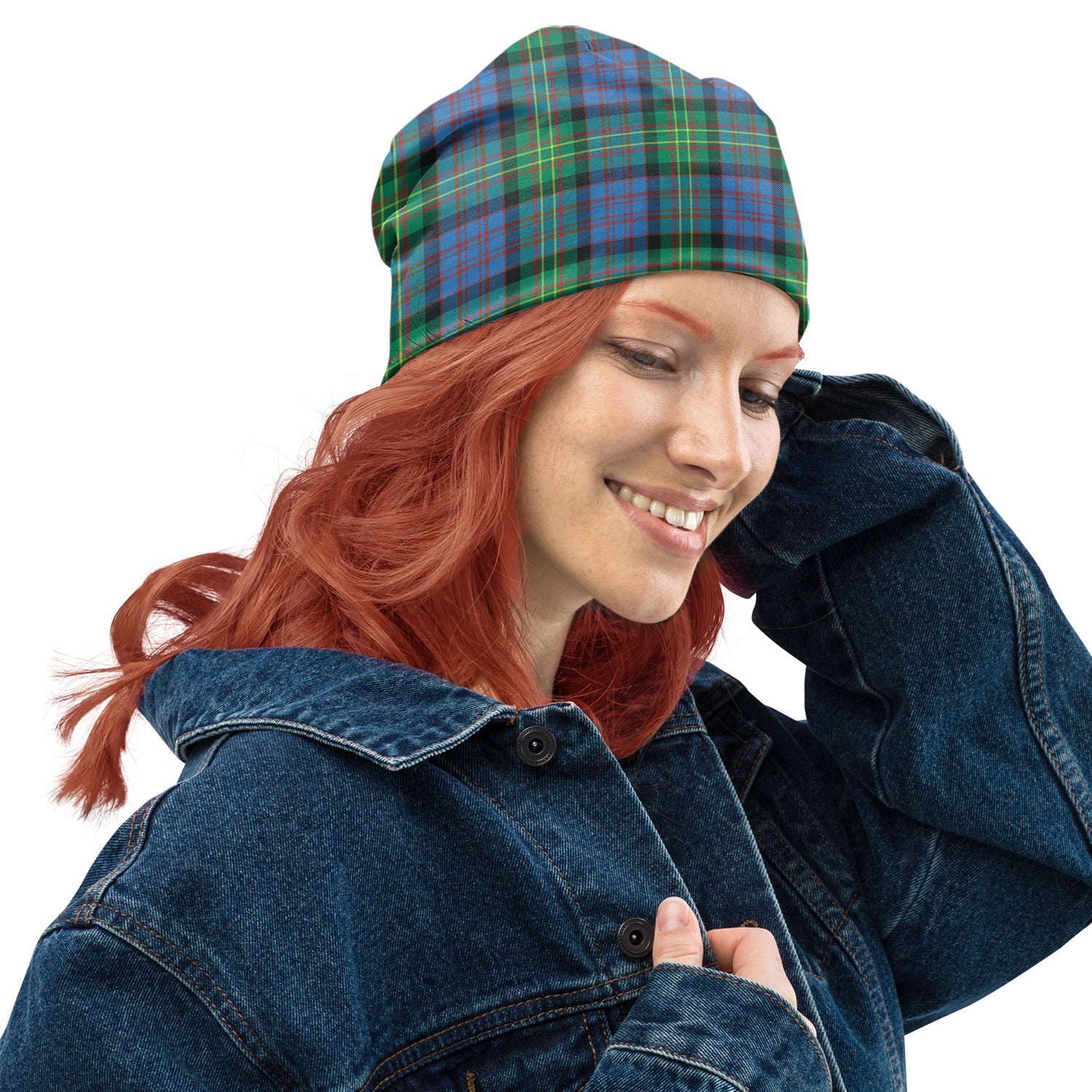 Bowie Ancient Tartan Beanies Hat One Size 10.5*10.2 inches - Tartan Vibes Clothing