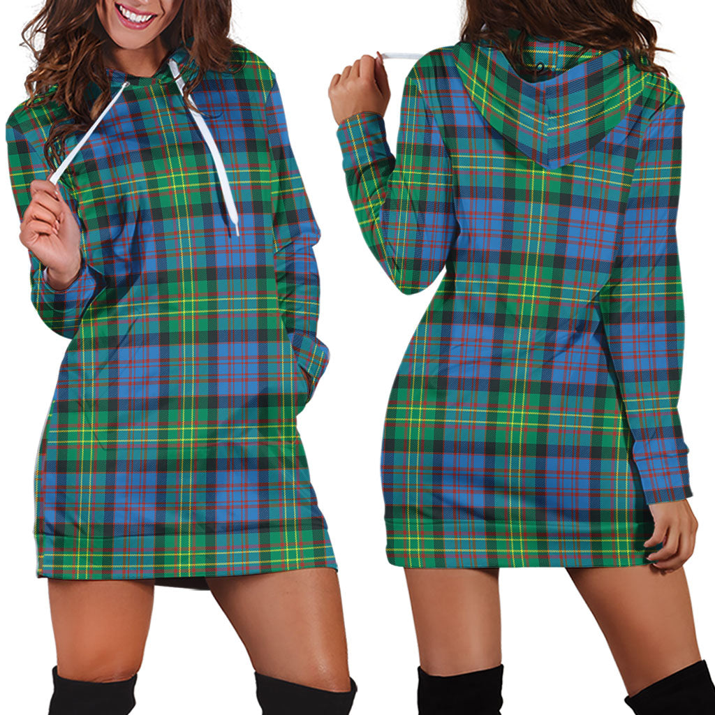 Bowie Ancient Tartan Hoodie Dress - Tartan Vibes Clothing