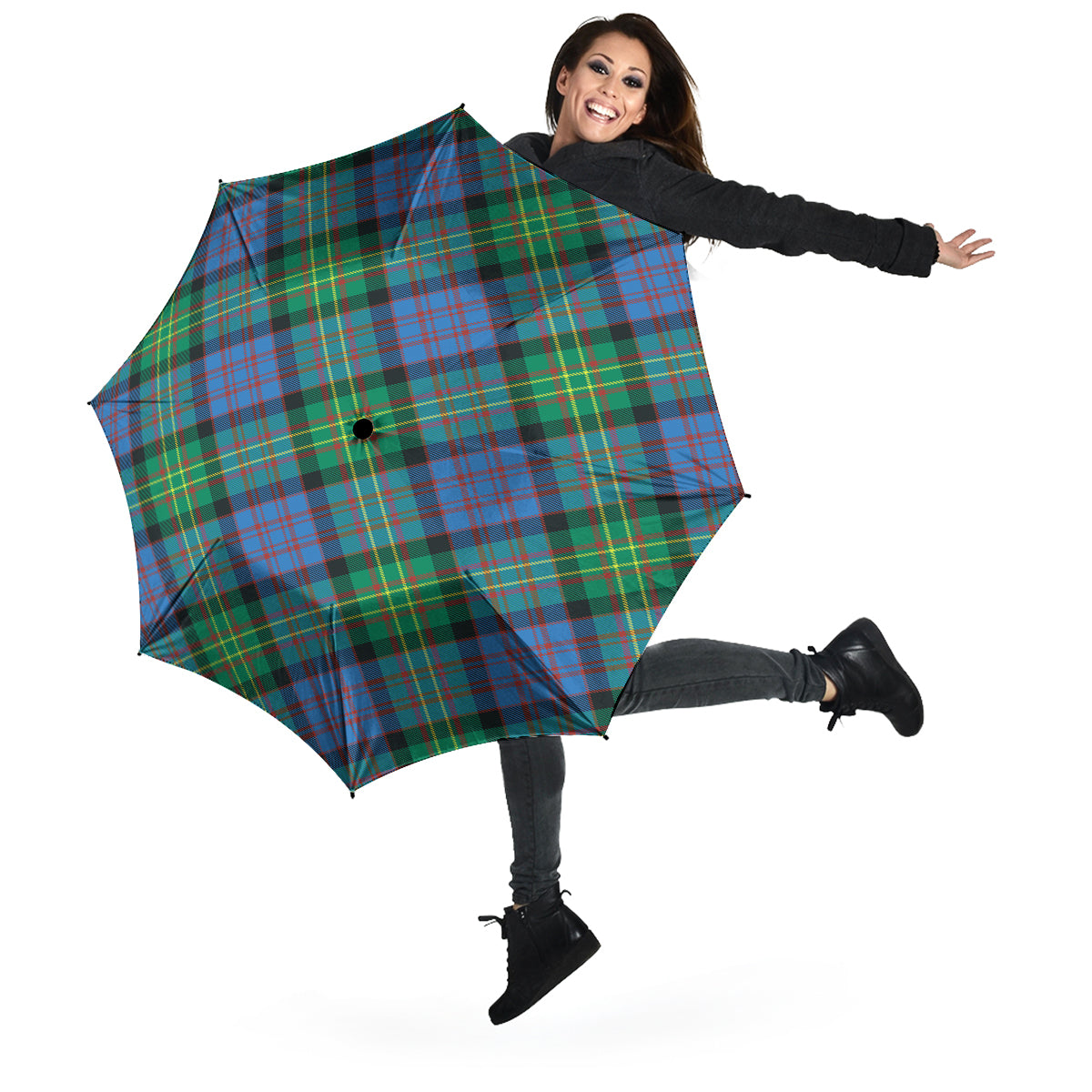 Bowie Ancient Tartan Umbrella - Tartanvibesclothing