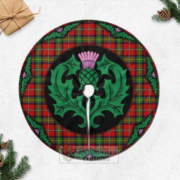 Boyd Tartan Christmas Tree Skirt Scottish Thistle Style