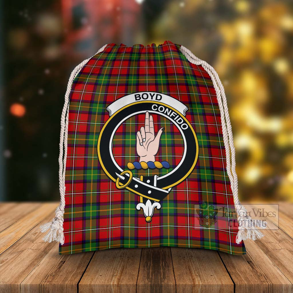 Tartan Vibes Clothing Boyd Tartan Christmas Santa's Bag with Family Crest