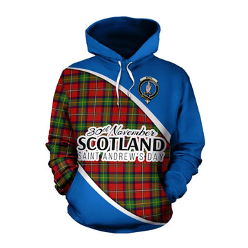 Boyd Family Crest Tartan Cotton Hoodie Celebrate Saint Andrew's Day in Style