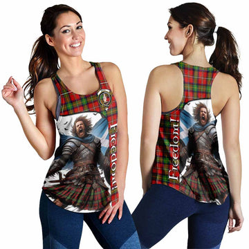 Boyd Crest Tartan Women's Racerback Tanks Inspired by the Freedom of Scottish Warrior