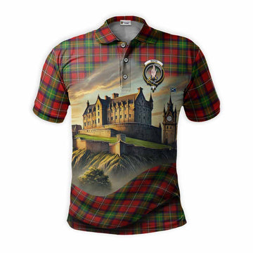 Boyd Tartan Family Crest Polo Shirt with Scottish Ancient Castle Style Kid - Tartan Vibes Clothing