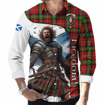 Boyd Crest Tartan Long Sleeve Button Shirt Inspired by the Freedom of Scottish Warrior