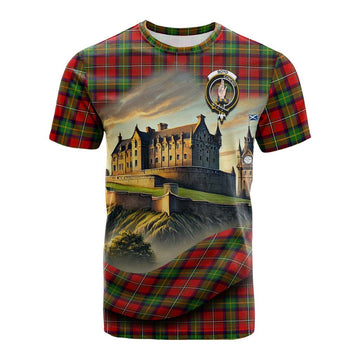 Boyd Tartan Family Crest Cotton T-shirt with Scottish Ancient Castle Style Kid's Shirt - Tartan Vibes Clothing