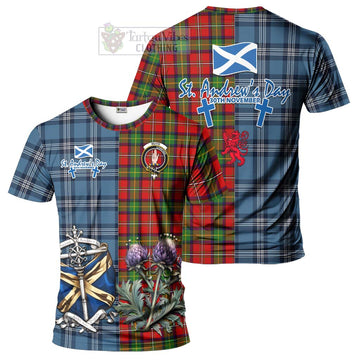 Boyd Tartan T-Shirt Happy St. Andrew's Day Half Tartan Style