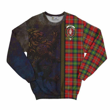 Boyd Tartan Family Crest Sweatshirt Alba Gu Brath Be Brave Lion Ancient Style Unisex - Tartan Vibes Clothing