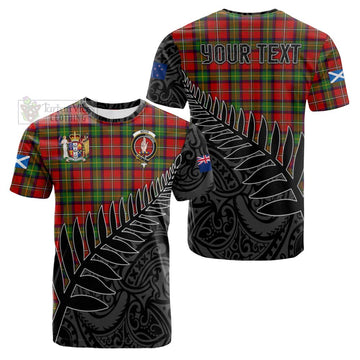 Boyd Crest Tartan Cotton T-shirt with New Zealand Silver Fern Half Style