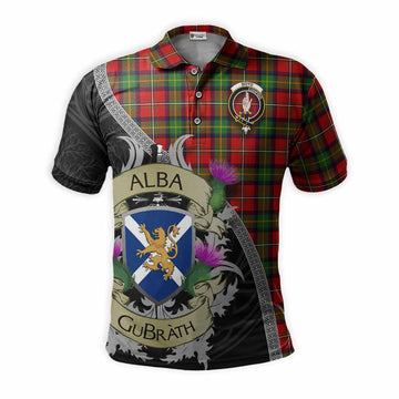 Boyd Tartan Family Crest Polo Shirt Lion Rampant Royal Thistle Shield Celtic Inspired Kid - Tartan Vibes Clothing