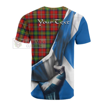 Boyd Tartan Cotton T-shirt with Family Crest Scotland Patriotic Style