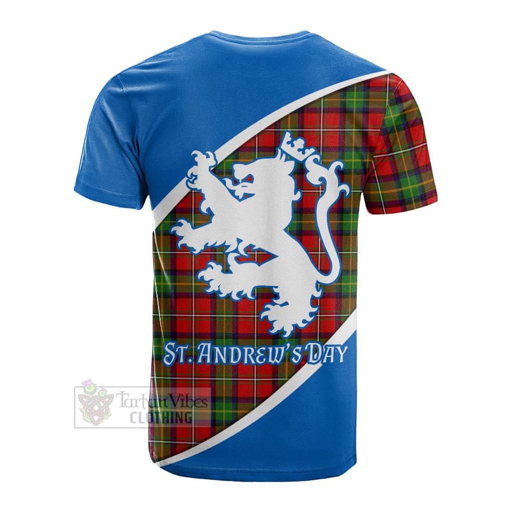 Tartan Vibes Clothing Boyd Family Crest Tartan Cotton T-shirt Celebrate Saint Andrew's Day in Style