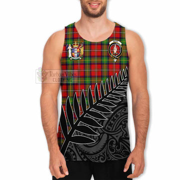 Boyd Crest Tartan Men's Tank Top with New Zealand Silver Fern Half Style