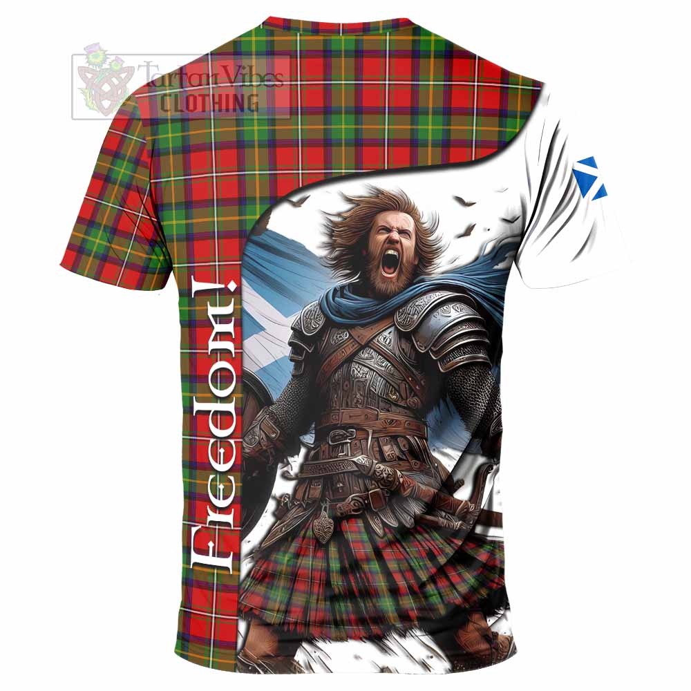 Boyd Crest Tartan T-Shirt Inspired by the Freedom of Scottish Warrior